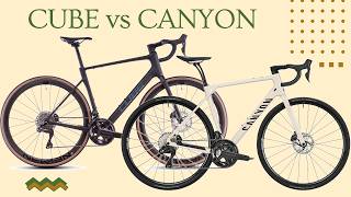 2025 CUBE ATTAIN C62 SLT £2999 vs CANYON ENDURACE CF 8 Di2 £3499  Head to Head [upl. by Persse]