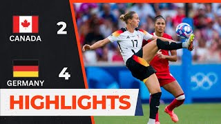 Canada vs Germany  Quarter Finals  Womens Olympic Football 2024 [upl. by Shaeffer89]