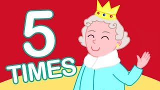 5 Times Table Song 110  Learn Math for Kids X5 Multiplication Song [upl. by Palmira432]