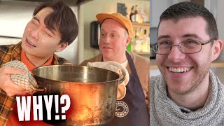 Pro Chef Reacts To Uncle Roger RECREATED JAMIE OLIVERS RAMEN [upl. by Adnilem]