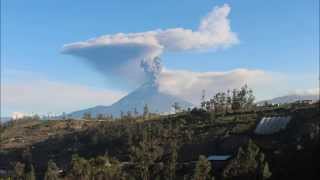 Inicio erupción Tungurahua 01 02 2014 [upl. by Zampardi]