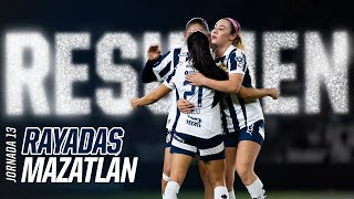 Resumen 📹 Rayadas vs Mazatlán  ¡Goleada en nuestra Casa ⚽️ [upl. by Landa]