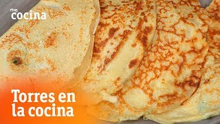 Cómo hacer filloas de queso y lacón  Torres en la Cocina  RTVE Cocina [upl. by Doug132]