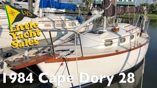 SOLD 1984 Cape Dory 28 for sale at Little Yacht Sales Kemah Texas [upl. by Ahsyekat]