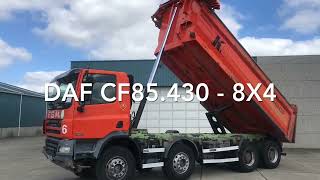 Degroote Trucks DAF CF85430  8x4 tipper for sale [upl. by Anairad]