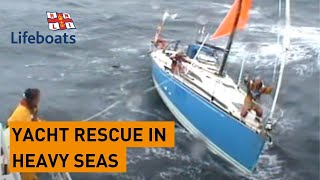 Penlee lifeboat rescues yacht in bad weather [upl. by Lief815]