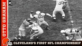 Otto Graham Leads Cleveland to Their First NFL Championship  Browns Throwback [upl. by Ethban]