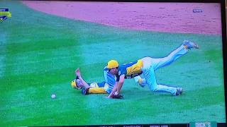 3 player collision at little league World Series [upl. by Callery]