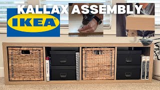 IKEA Kallax Bookshelf Assembly  EASY StepbyStep [upl. by Enomas]