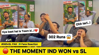 The Moment INDIA WON by 302 Runs vs SL PAKISTAN 🇵🇰 Fans Reaction on IND vs SL MATCH [upl. by Hajin115]