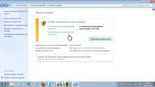 Como configurar las actualizaciones en windows 7 [upl. by Atinra]