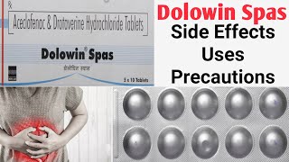 Dolowin Spas tablet uses in hindi  Side Effect  Precaution  Midicine Hub [upl. by Damara]