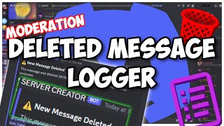 NEW  How to make a DELETED MESSAGE LOGGER system for your Discord Bot  Discordjs V14 [upl. by Turpin]