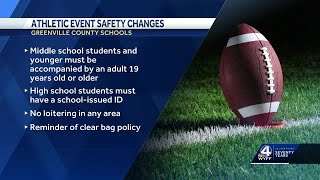 Greenville County Schools announces new rules to attend district athletic events [upl. by Enaoj]