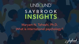 Maryam N Tafreshi PhD What is international psychology [upl. by Domph399]