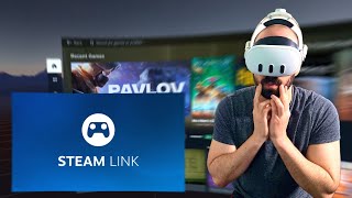 Easiest Way To Play SteamVR Games on Quest  Steam Link [upl. by Mackenie858]