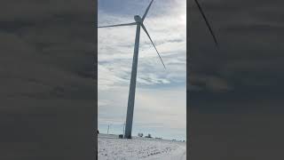 Wind Turbine ice shedding [upl. by Millie]