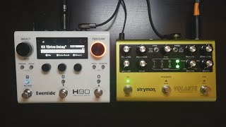 Eventide H90 Harmonizer vs Strymon Volante Delay Comparison [upl. by Elleivap]