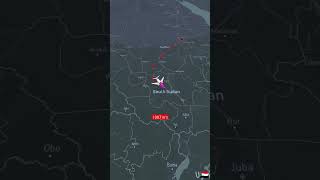 Distance between Khartoum to Juba moscowregion army aviation [upl. by Lamahj]