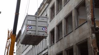 Stallaert afbraakwerk AXA gebouw Regentlaan Brussel [upl. by Burrows]