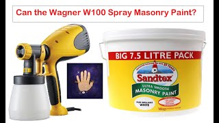 Can the Wagner W100 Spray Masonry Paint [upl. by Zetnahs378]