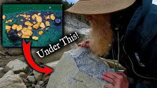 CRAZY GOOD GOLD UNDER BIG ROCK [upl. by Blackwell]