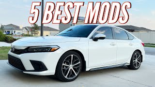 TOP 5 CHEAP MODS FOR THE 2023 HONDA CIVIC [upl. by Nylirehc]