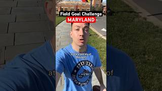 Field goal challenge MARYLAND maryland football collegefootball marylandterrapins acc [upl. by Hael471]