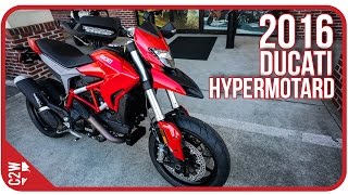 2016 Ducati Hypermotard  First Ride [upl. by Harvison]