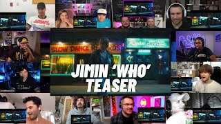 Jimin 지민  Who Official Teaser  Reaction Mashup [upl. by Eniledam]