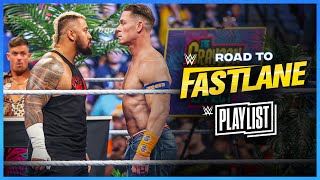 John Cena amp LA Knight vs The Bloodline — Road to WWE Fastlane 2023 WWE Playlist [upl. by Xyno]