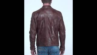 Blouson en cuir pour homme Lasse 3 Chesnut [upl. by Yrtneg]