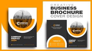 BUSINESS BROCHURE COVER DESIGN PROCESS business graphicdesign affinity adobe photoshop [upl. by Misaq]