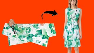 🏝️2 ways to wear dresses in summer 💥Summer dress that is very easy to cut and sew [upl. by Emil]