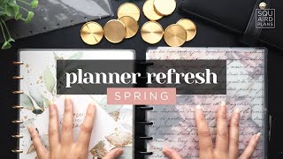 SPRING PLANNER REFRESH 2024  Discbound Classic Happy Planner Setup [upl. by Janith]