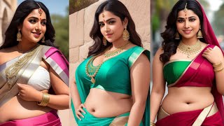 4K AI ART indian Model Lookbook AI Art Video Do You Like My Colourful Traditional Saree Outfits😍 [upl. by Hodosh223]