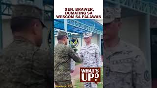 Gen Romeo Brawner Jr arrives at Western Command WESCOM in Puerto Princesa Palawanviralshorts [upl. by Joash759]