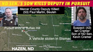 UPDATE ND Deputy Killed In Pursuit Identified Along With Suspect Photo Son Of ND Senator Cramer [upl. by Lymn]