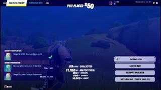 Fortnite Short Match RR Uses Cluster Clingers on 2 Enemies Gets Overconfident [upl. by Deina]