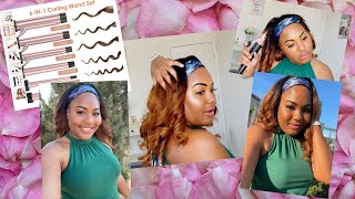 Amazon 6 in 1 Curling Iron Unboxing  Review  Tiffany Arielle [upl. by Vander]