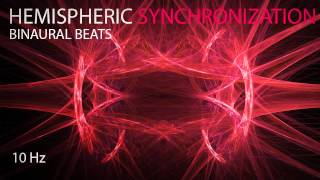 Hemispheric Synchronization  Binaural Beats  10Hz [upl. by Akimad]