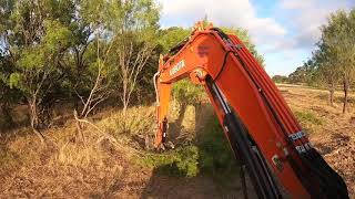 Llano Texas Kubota kx040 mini excavator highlights day 2 [upl. by Ensoll395]