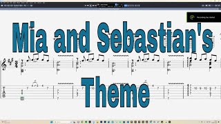 Mia and Sebastians Theme fingerstyle guitar  INTERACTIVE GUITAR TABS [upl. by Ahsiram4]