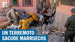 MARRUECOS  Cientos de personas mueren por un terremoto de magnitud 68  EL PAÍS [upl. by Klarika]