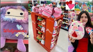 NEW 2024 Valentines Day SQUISHMALLOWS at Walgreens Bigfoots cows and more [upl. by Linnie]