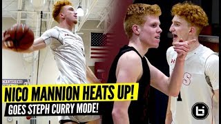 Nico Mannion Goes STEPH CURRY MODE BATTLE vs Jabe Mullins There Can Only Be ONE Red Mamba [upl. by Cumine74]