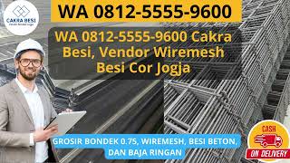 WA 081255559600 Cakra Besi Vendor Wiremesh Besi Ulir Sleman [upl. by Frager]