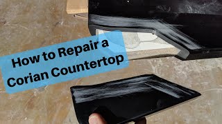 How to Fix a Broken Corian Solid Surface Countertop [upl. by Ellennod]