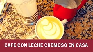 ☕Como vaporizar la leche en casa  Cappuccino casero [upl. by Norrahs]