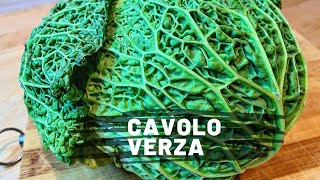 Cavolo Verza Stufata 🥦 Ricetta Facile e Veloce Vegetariana Dietetica e Depurante [upl. by Bride]